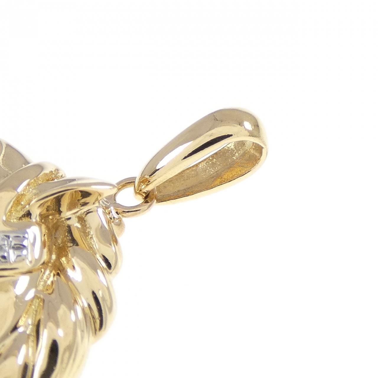 K18YG/K18WG ホース ダイヤモンド ペンダント