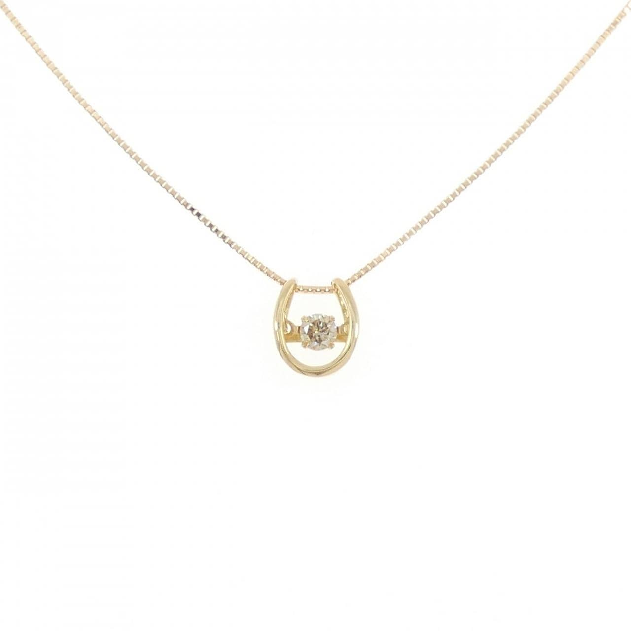 K18YG ダイヤモンド ネックレス 0.13CT