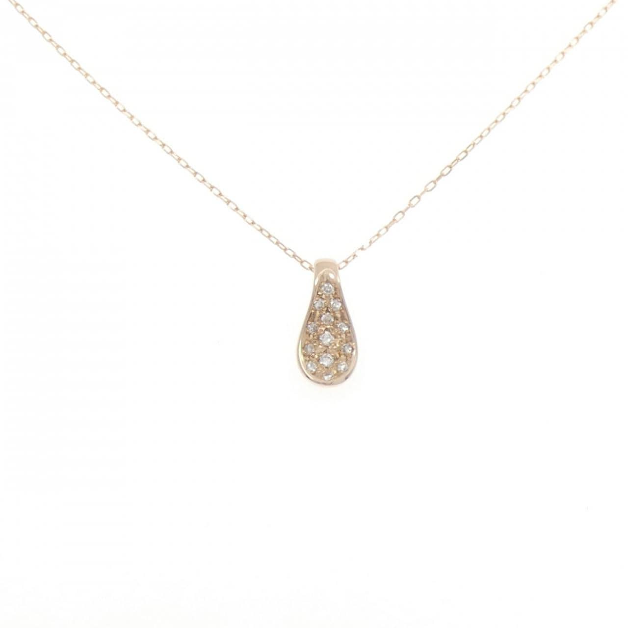K18PG ダイヤモンド ネックレス 0.15CT