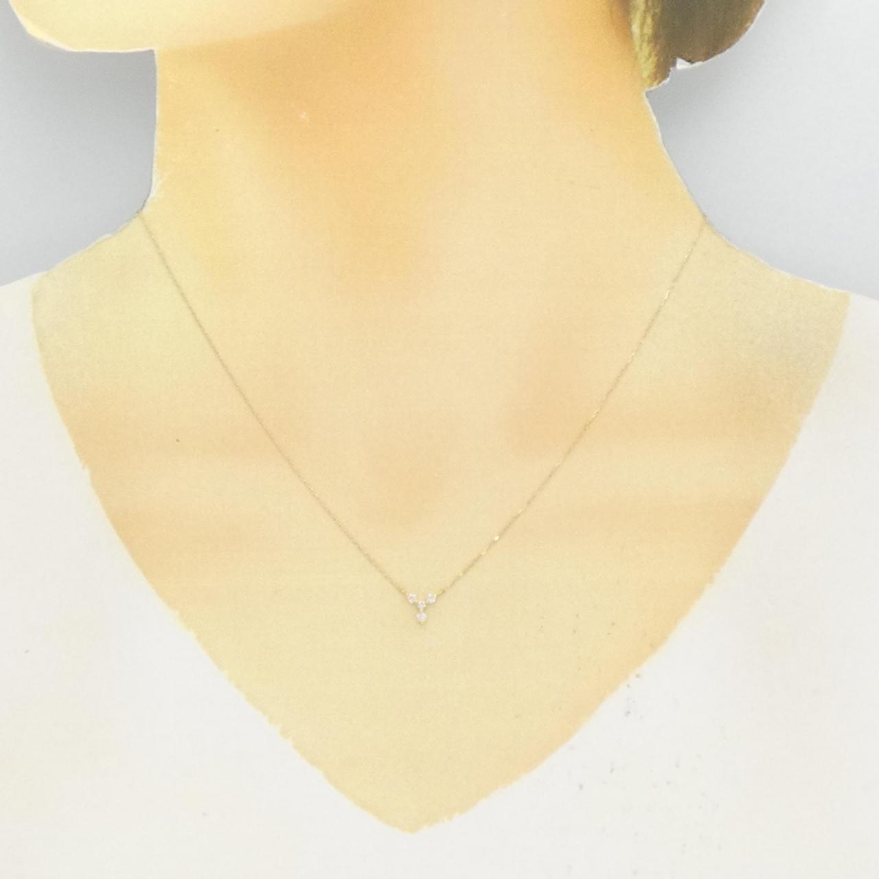 K18YG ダイヤモンド ネックレス 0.10CT