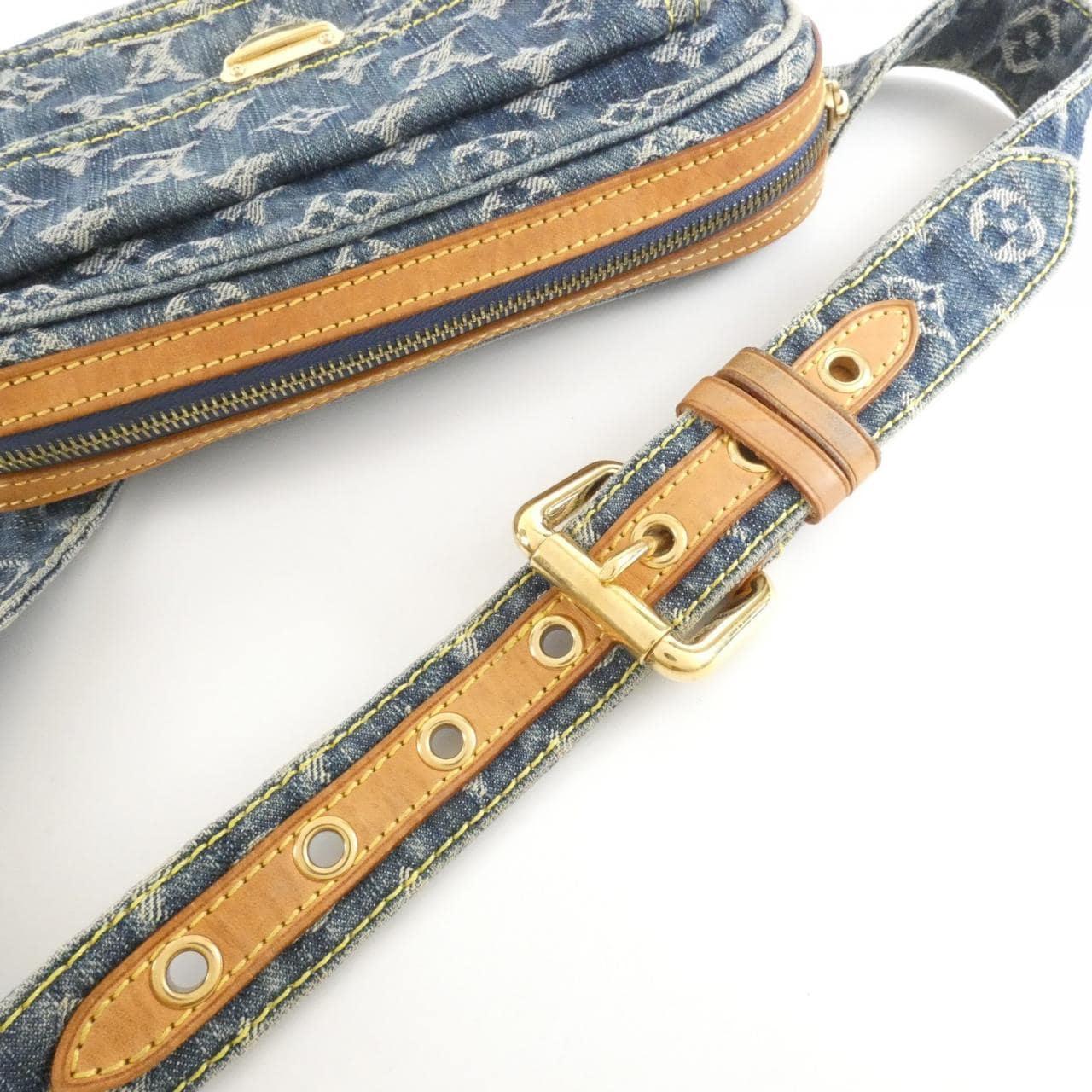 ルイヴィトン モノグラム デニム バムバッグ M95347 ショルダーバッグ