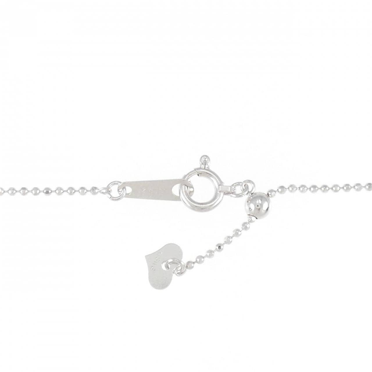 K18WG Clover Diamond Necklace 0.22CT