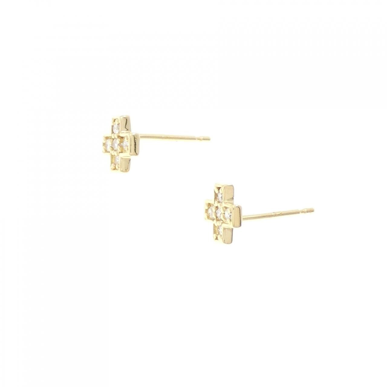 K18YG ダイヤモンド ピアス 0.10CT