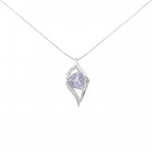 K18WG 合成サファイア ネックレス 2.00CT