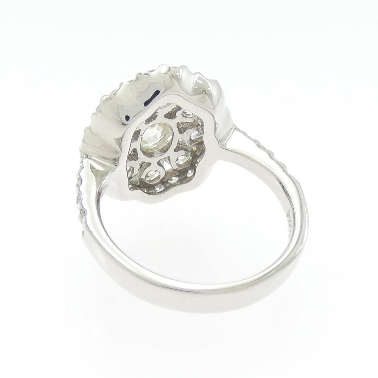 PT900 ダイヤモンド リング 1.028CT K SI1 オーバルカット