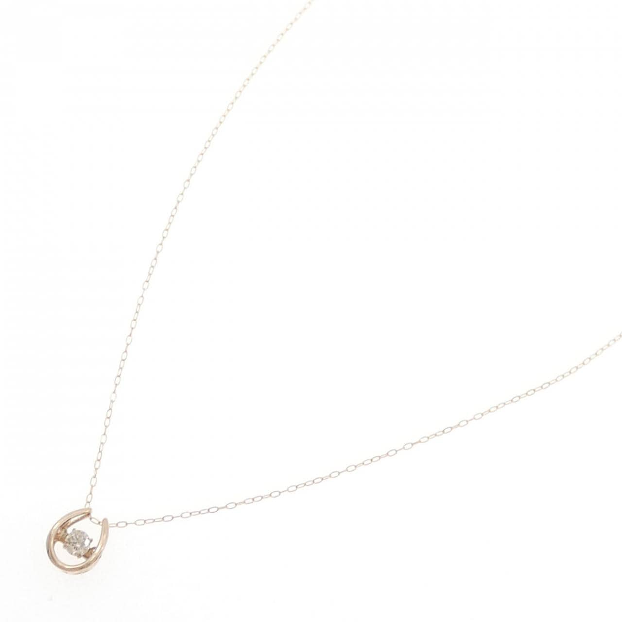 K18PG ダイヤモンド ネックレス 0.11CT