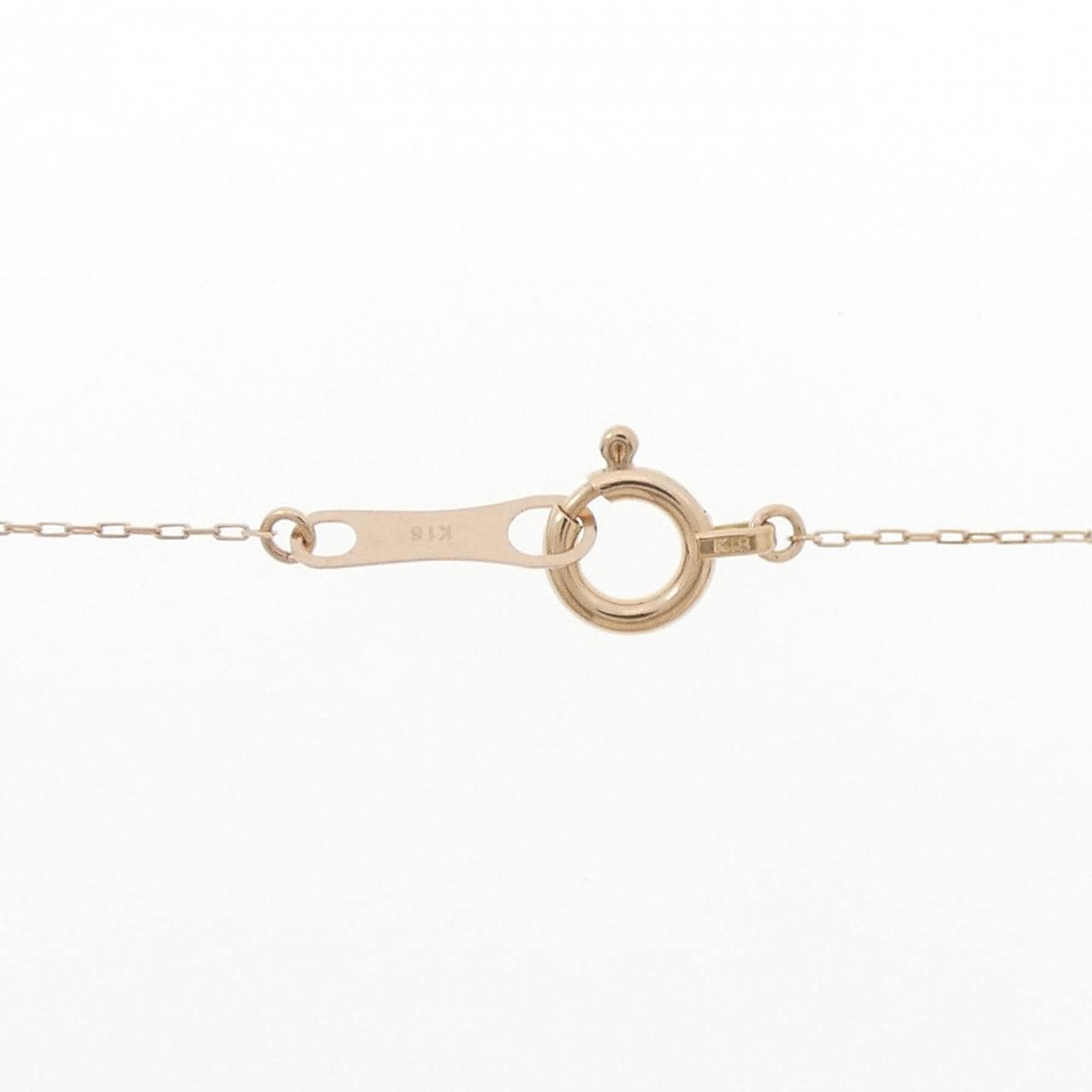 【新品】K18PG モルガナイト ネックレス 0.74CT
