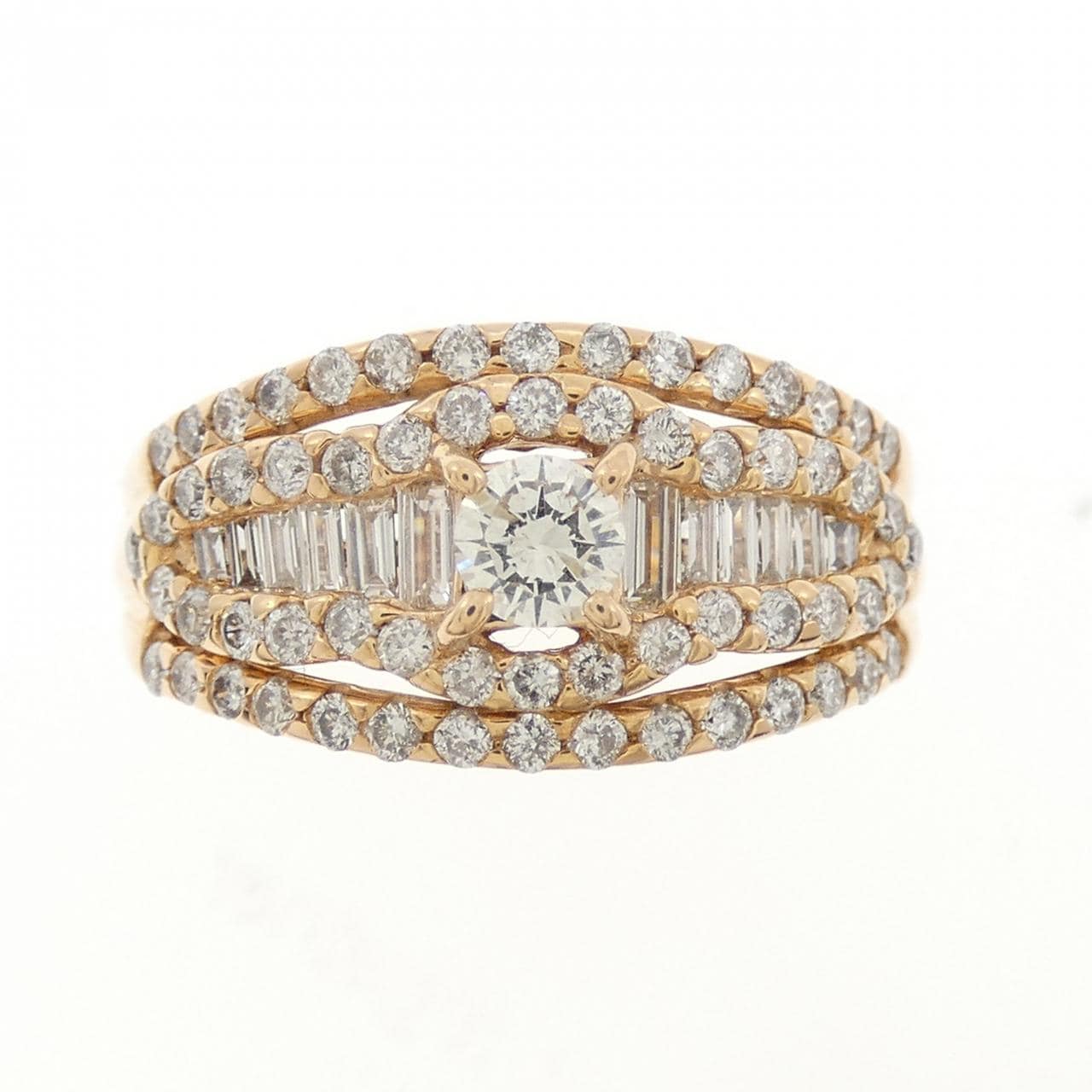 K18PG ダイヤモンド リング 1.00CT