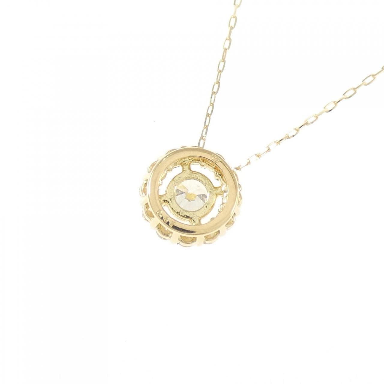 【リメイク】K18YG ダイヤモンド ネックレス 0.37CT