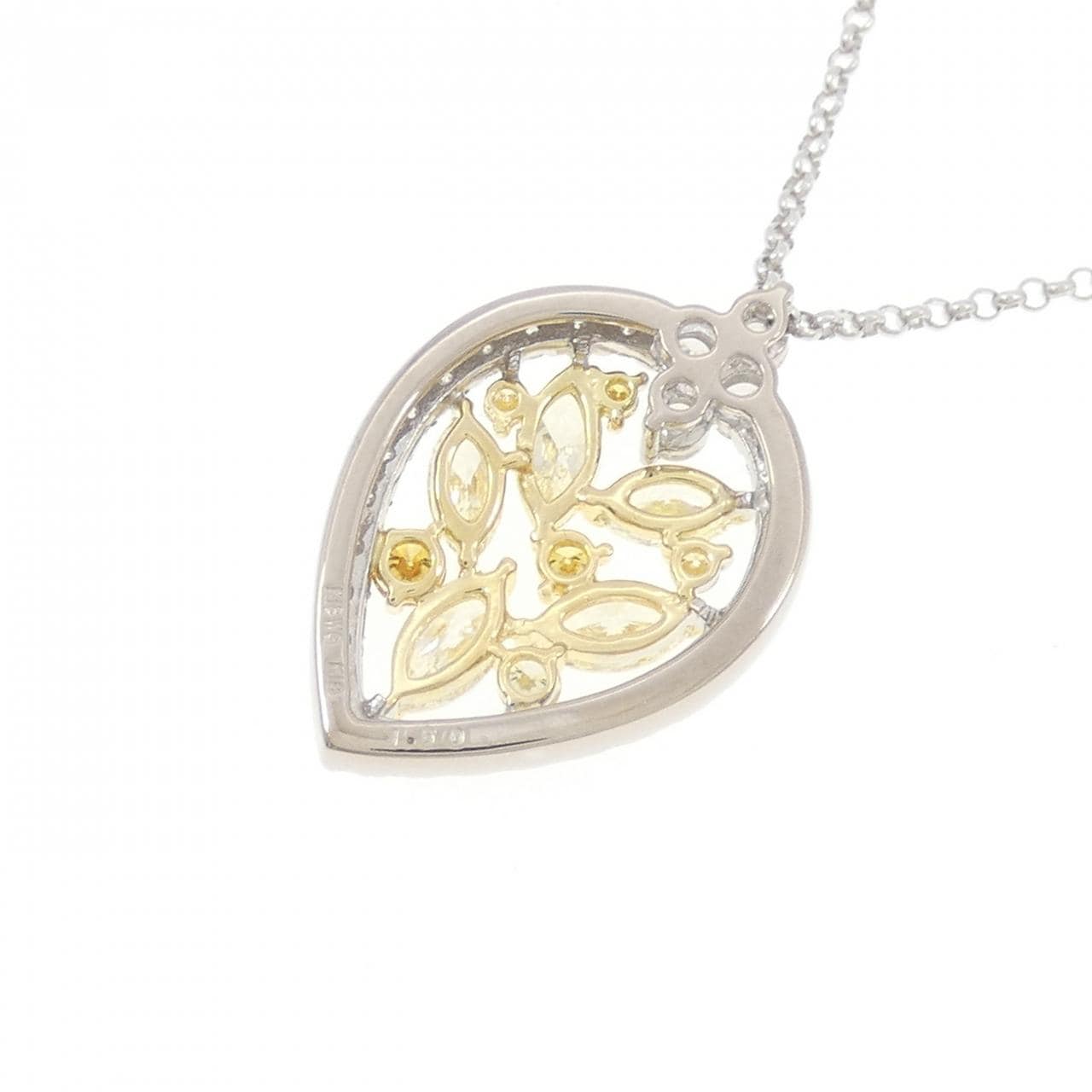 K18WG/K18YG ダイヤモンド ネックレス 1.60CT
