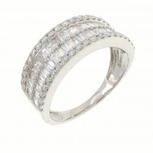 K18WG ダイヤモンド リング 1.00CT