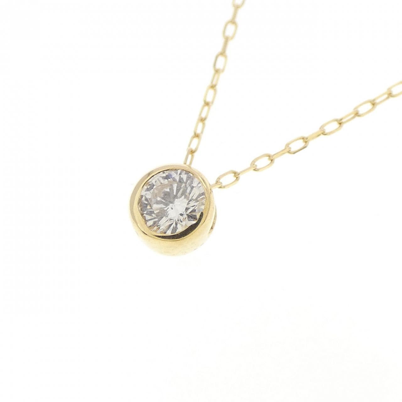 K18YG ダイヤモンド ネックレス 0.08CT