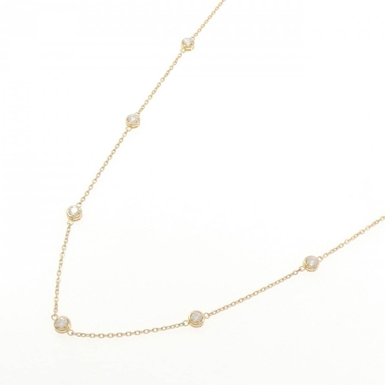 K18YG ダイヤモンド ネックレス 0.50CT