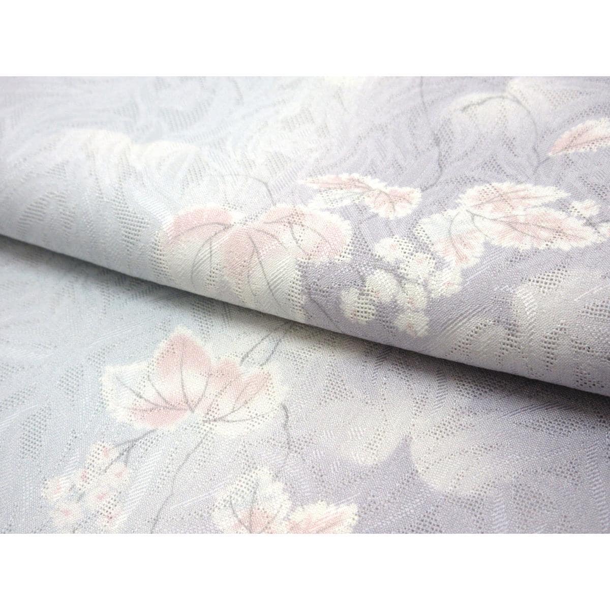 単衣　紋紗織小紋　身幅２Ｌ寸