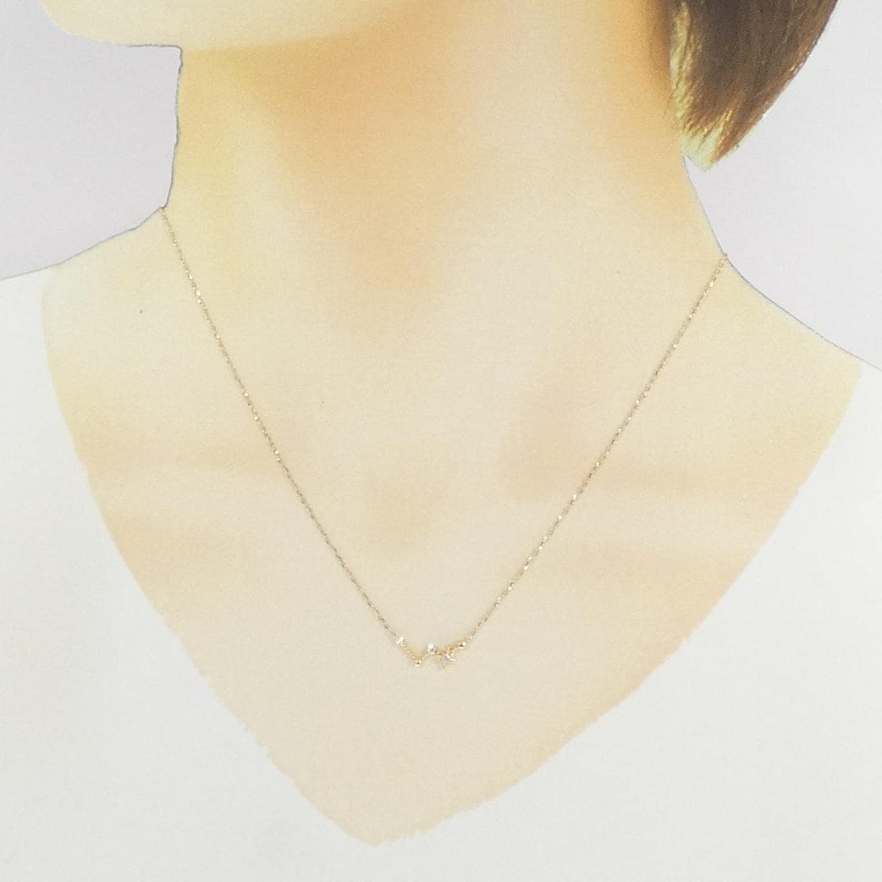 スタージュエリー ダイヤモンド ネックレス 0.03CT