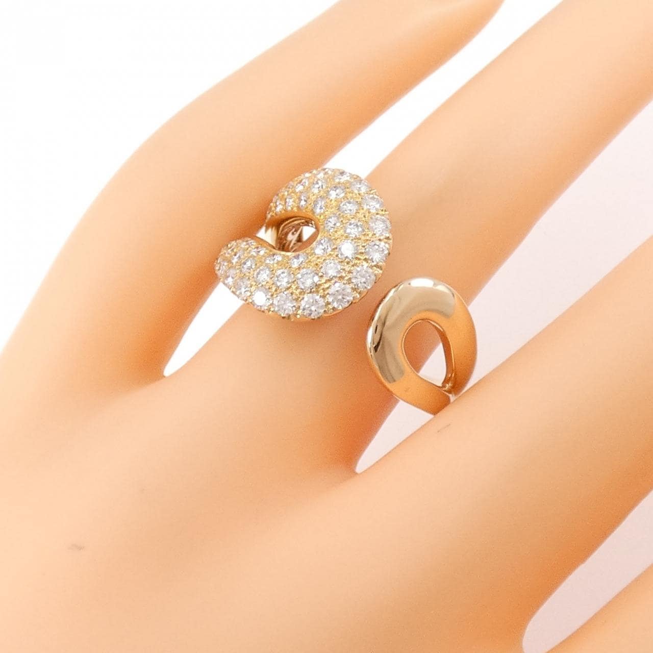 K18PG ダイヤモンド リング 1.11CT