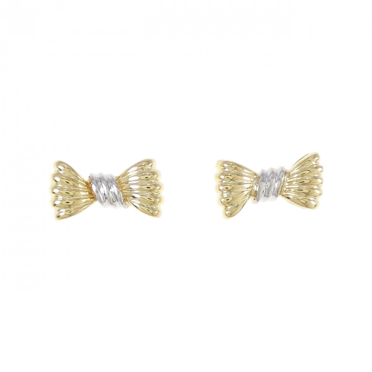 PONTE VECCHIO Ribbon 750YG/750WG Earrings