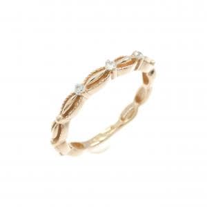 アガット ダイヤモンド ピンキーリング 0.02CT