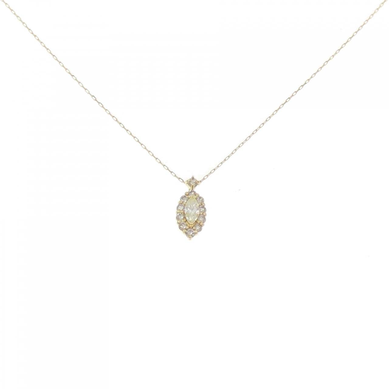 [新品] K18YG钻石项链 0.20CT