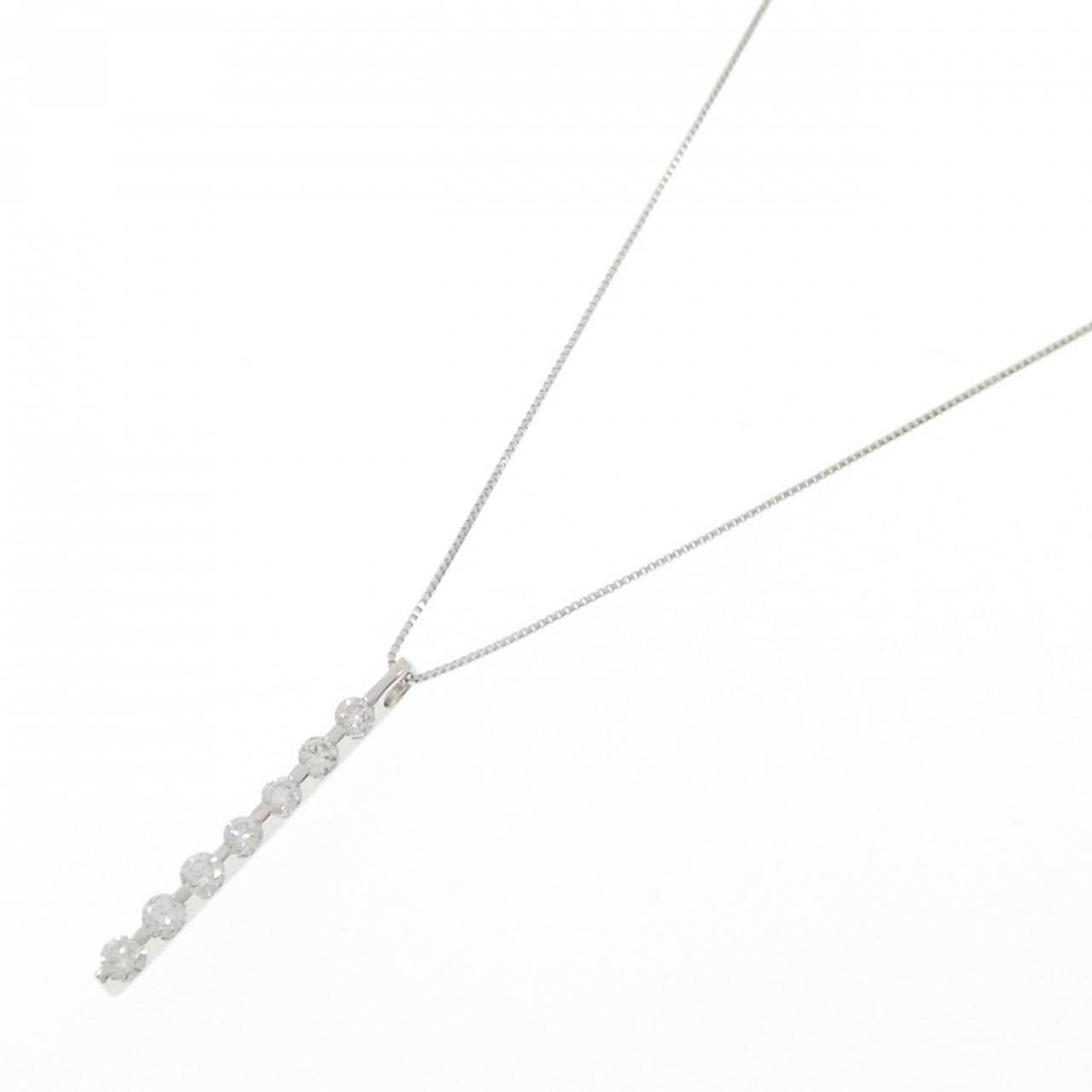 K18WG ダイヤモンド ネックレス 0.50CT