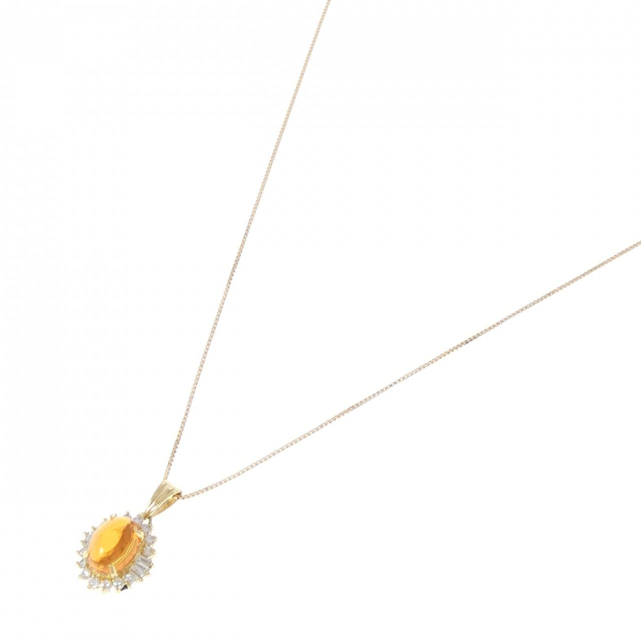 K18YG オパール ネックレス 1.44CT