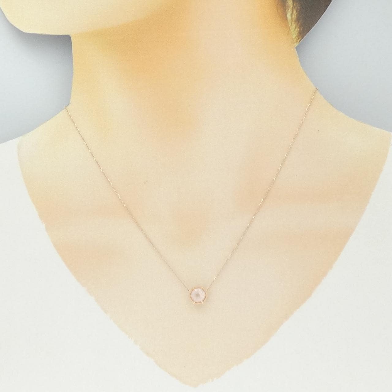 K10PG ローズクオーツ ネックレス