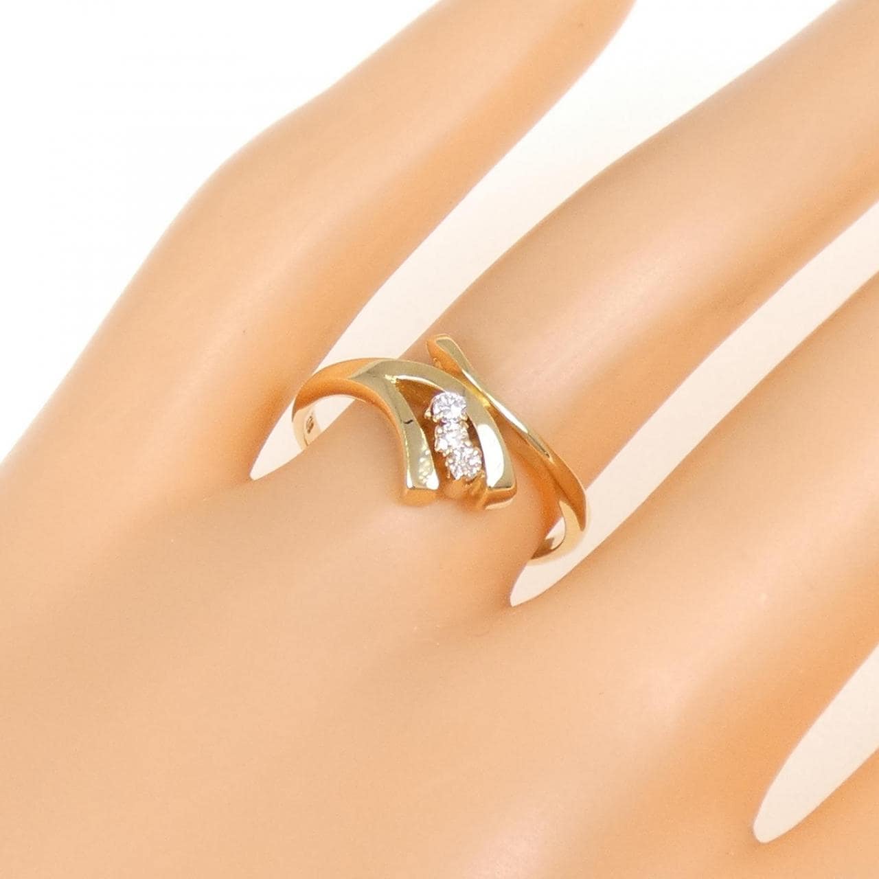 K18YG ダイヤモンド リング