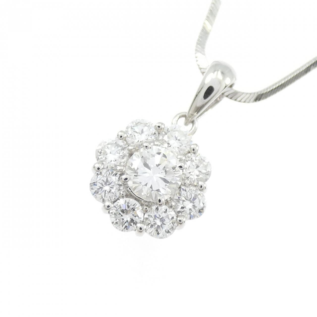 PT900/PT850 ダイヤモンド ネックレス 0.294CT G VS1 Fair