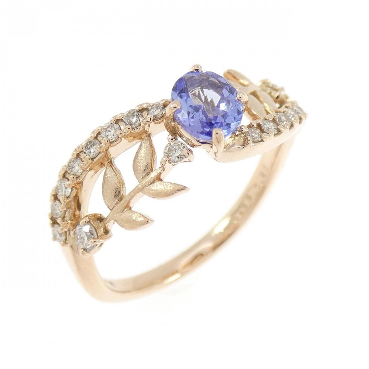 K18PG タンザナイト リング 0.38CT