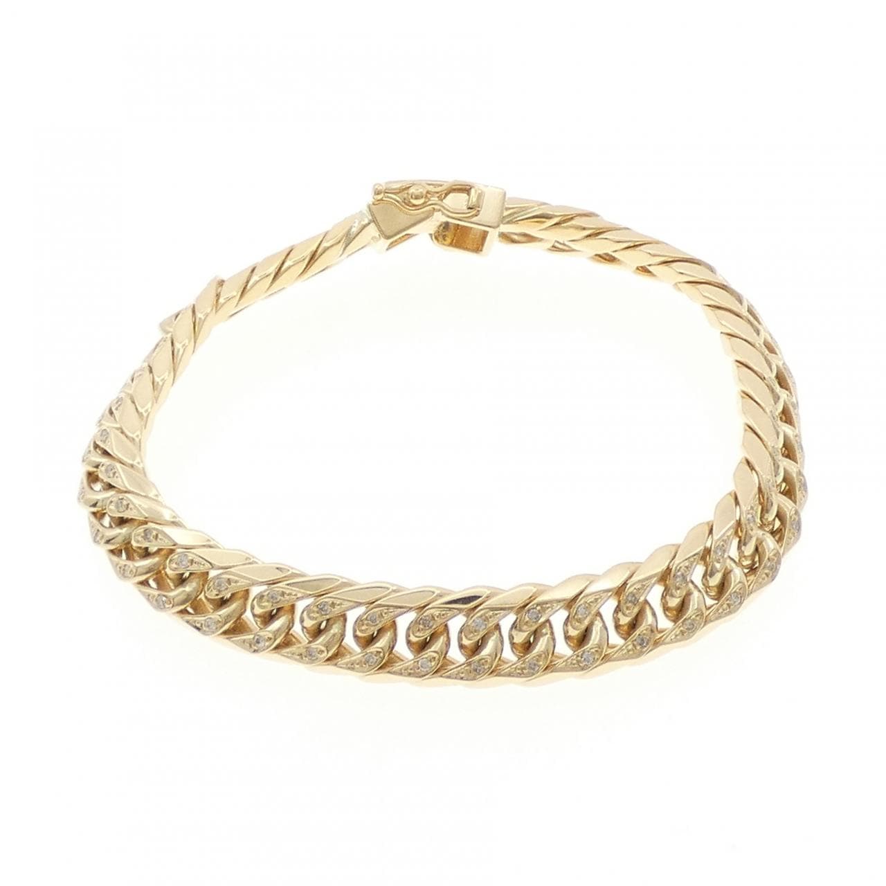 K18YG ダイヤモンド キヘイ ブレスレット 0.46CT 18cm