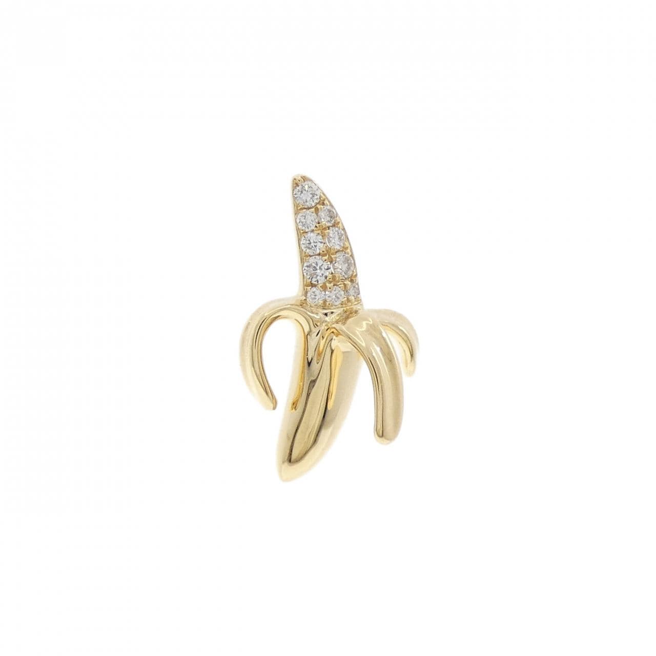 ビジュードエム バナナ ピアス 0.07CT 片耳