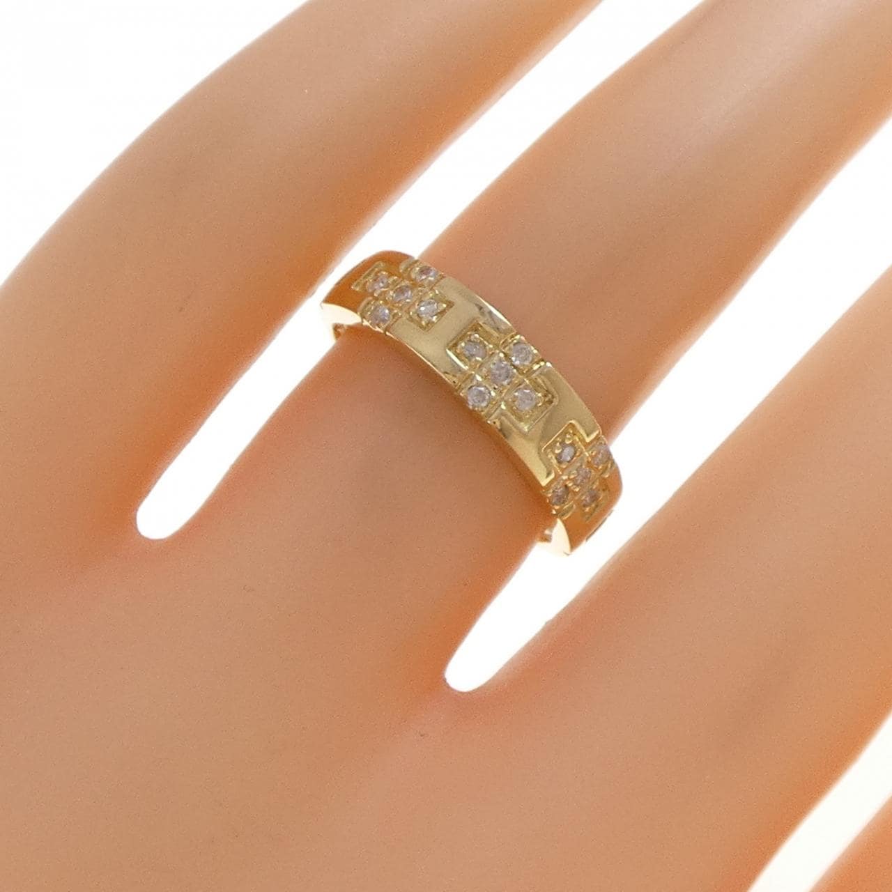 K18YG ダイヤモンド リング 0.10CT