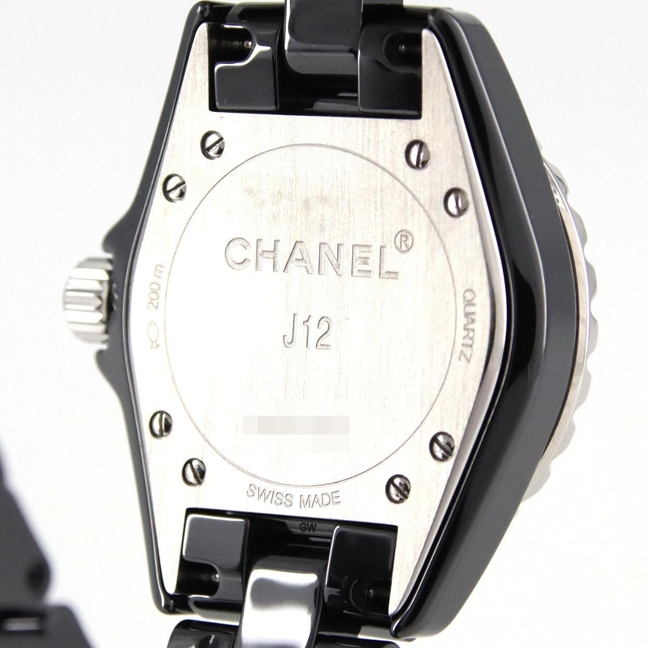 シャネル J12 33mmセラミック･12P H1625 セラミック クォーツ