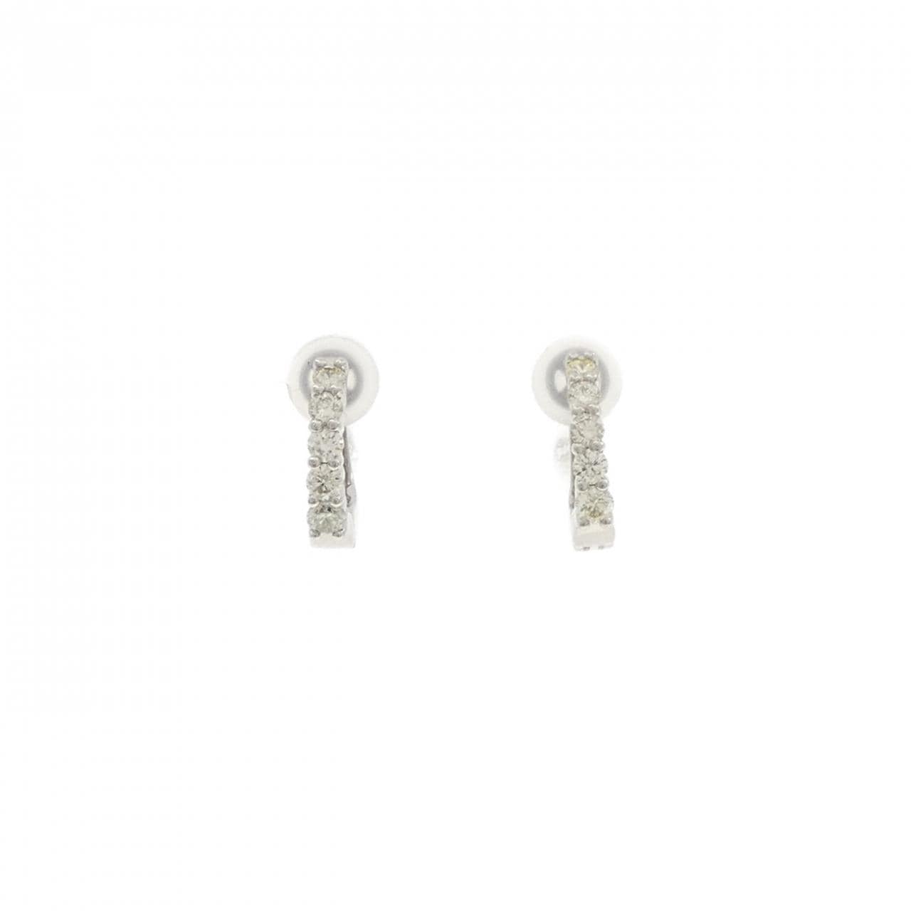 PT950 ダイヤモンド イヤリング 0.32CT