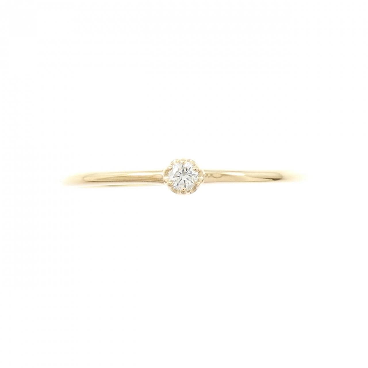 【リメイク】K18YG ダイヤモンド リング 0.03CT