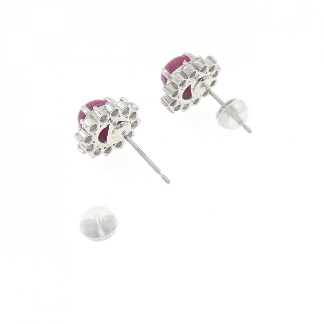 PT900 ルビー ピアス 2.795CT