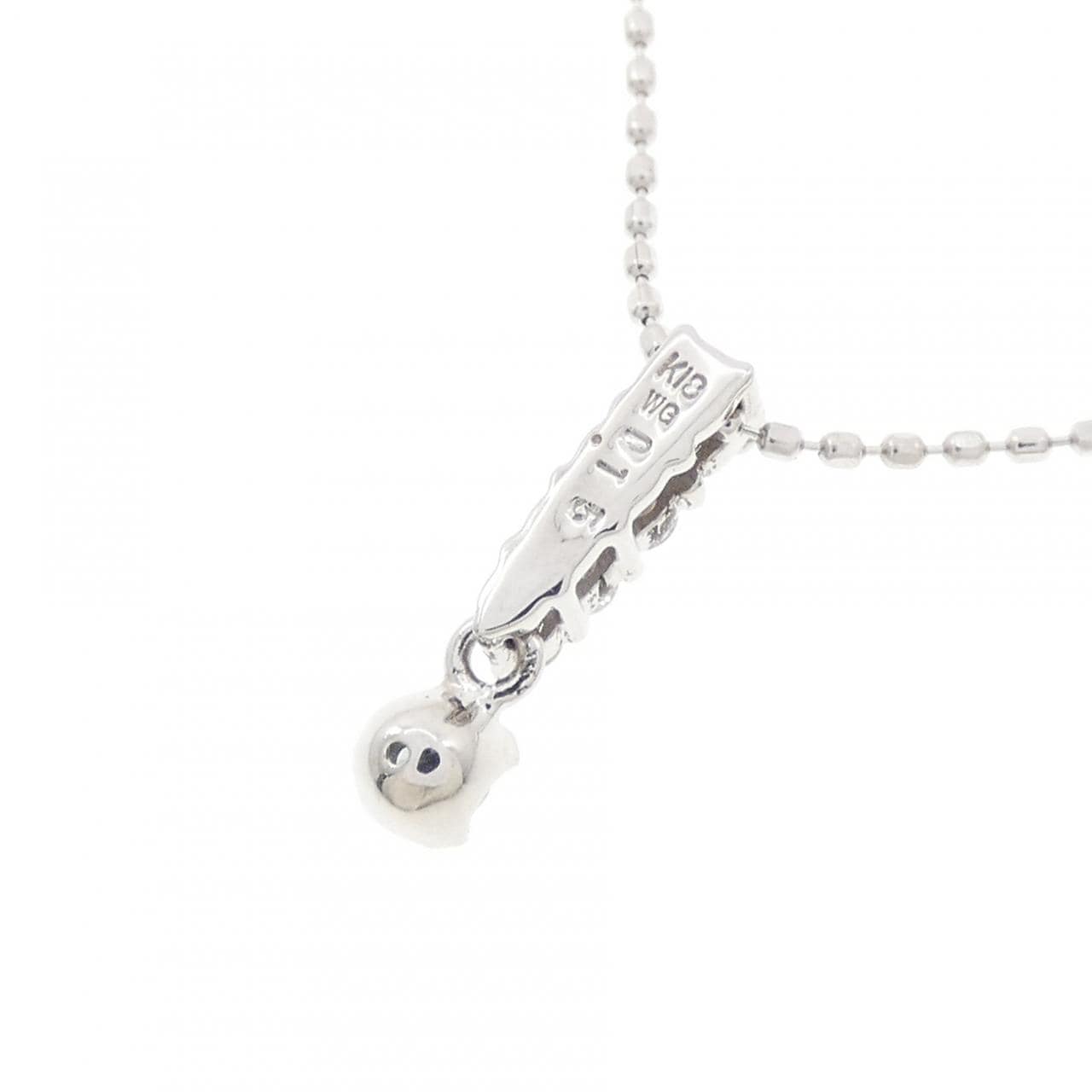 K18WG ダイヤモンド ネックレス 0.15CT