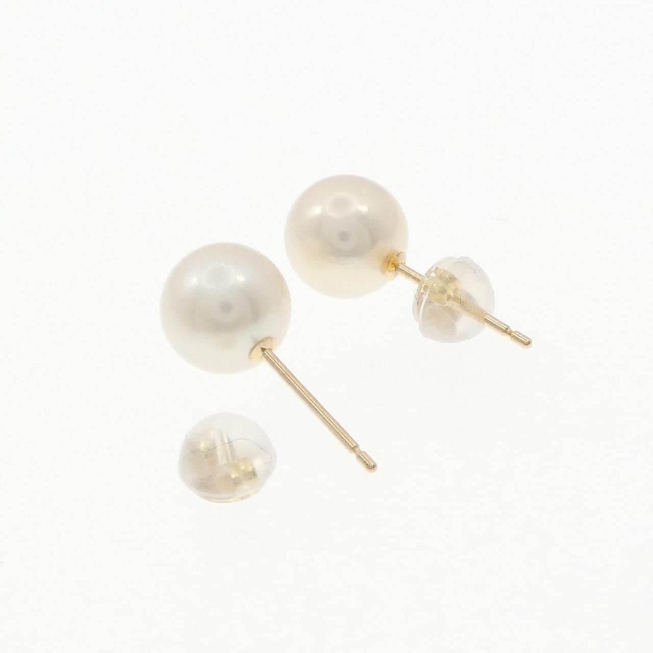 K18YG アコヤパール ピアス 7.6mm