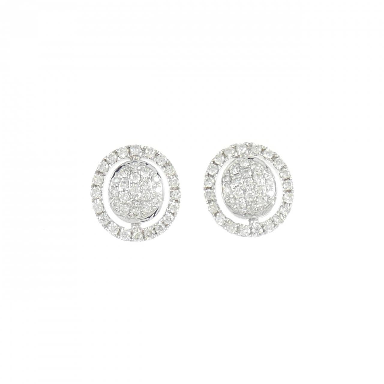 K18WG ダイヤモンド ピアス 0.28CT