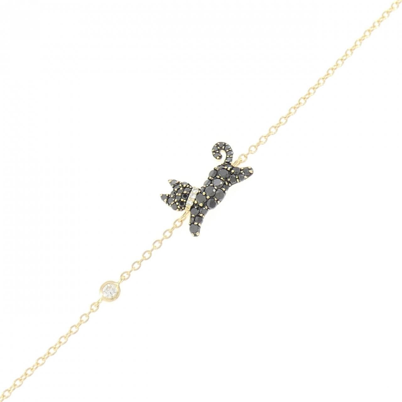 K18YG キャット ダイヤモンド ブレスレット 0.30CT