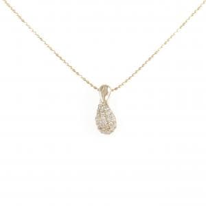K18PG ダイヤモンド ネックレス 0.19CT