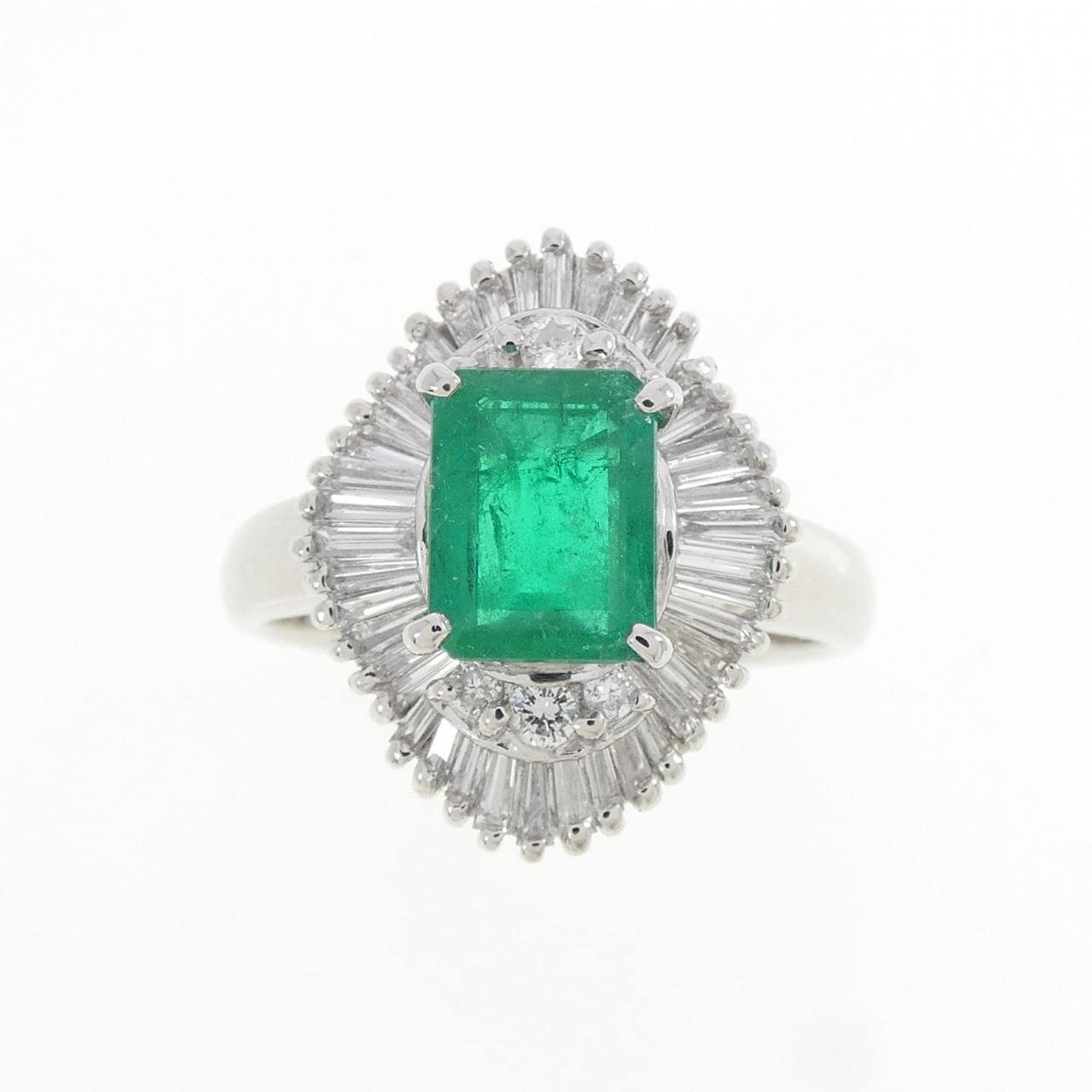 PT900 エメラルド リング 0.85CT