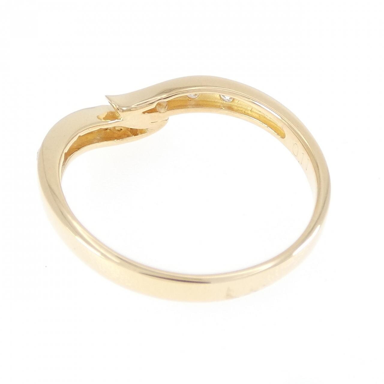 K18YG ダイヤモンド リング 0.11CT