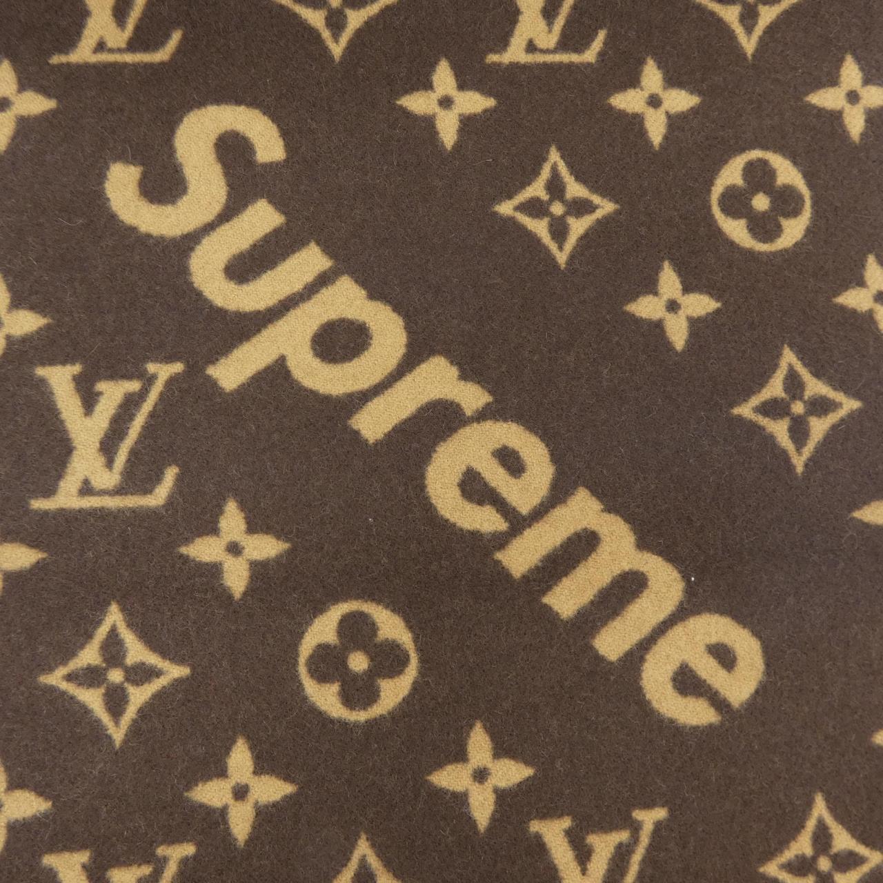 ルイヴィトン LOUIS VUITTON モノグラム マフラー MP1891 SUPREME MUFFLER