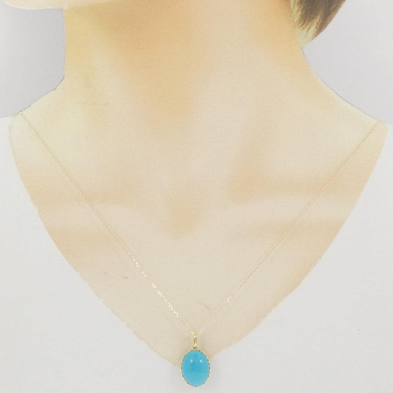 K18YG  ターコイズ ネックレス 5.00CT