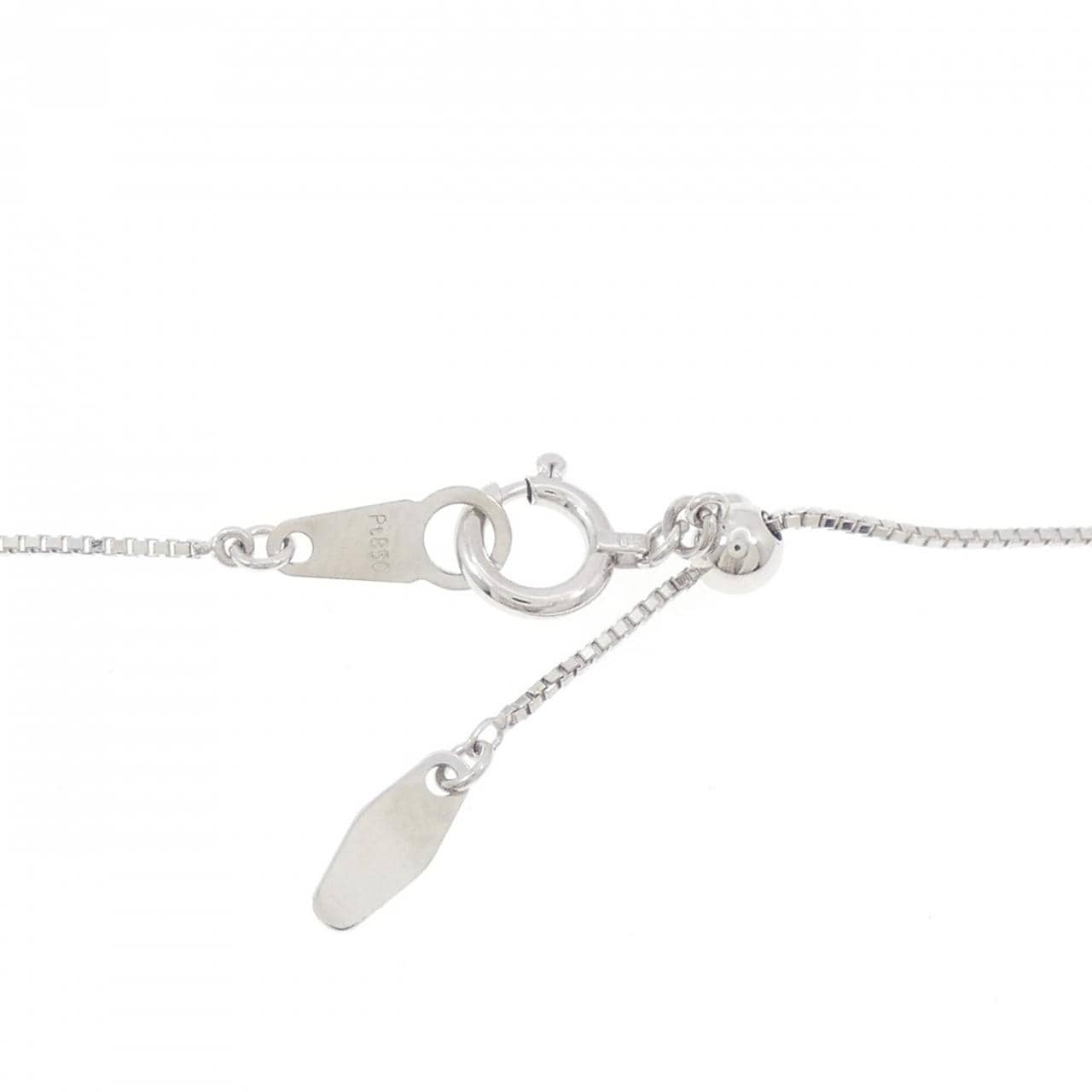 PT900/PT850 スリーストーン ダイヤモンド ネックレス 1.03CT