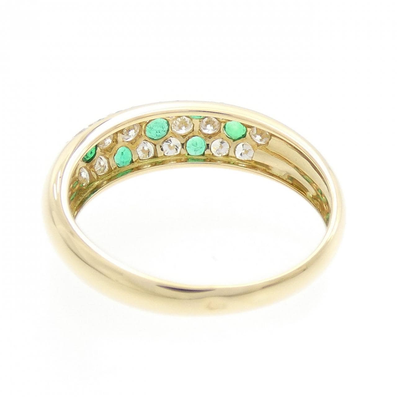 750YG エメラルド リング 0.25CT