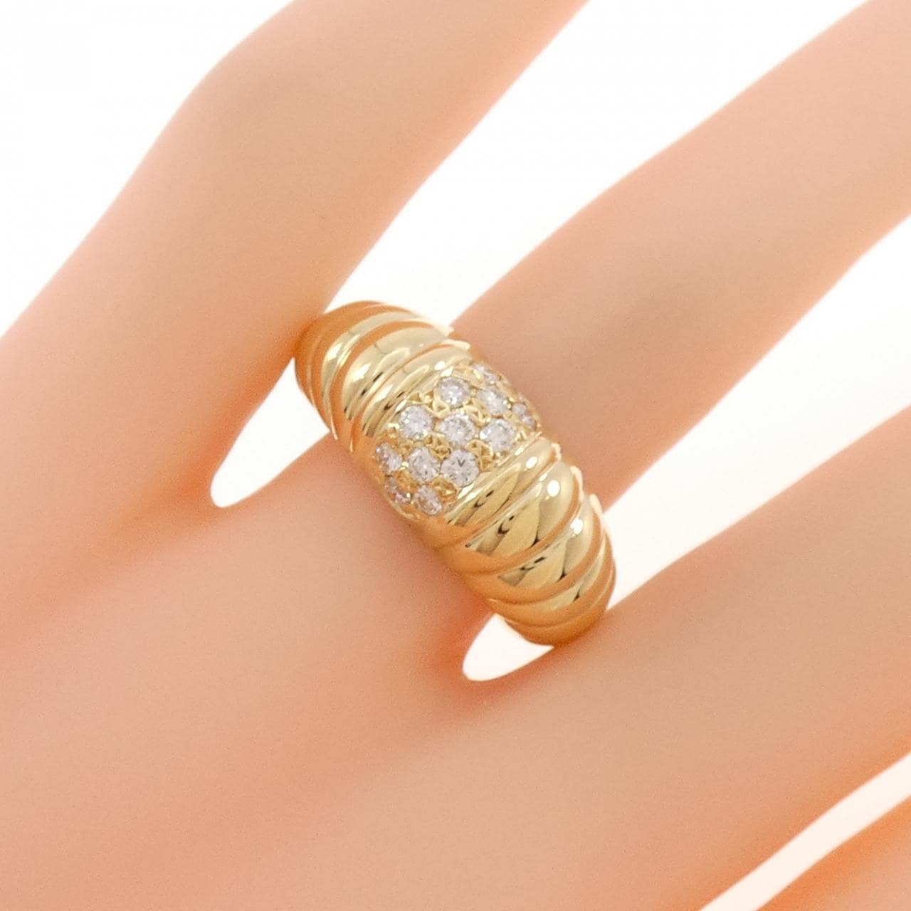 K18YG ダイヤモンド リング 0.30CT