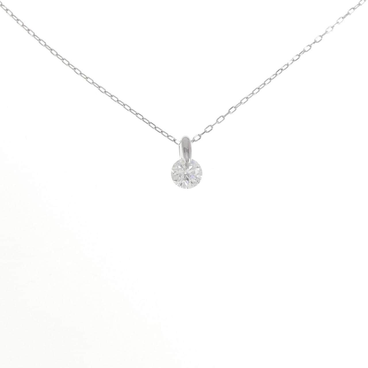 PT900/PT850 ソリティア ダイヤモンド ネックレス 0.53CT
