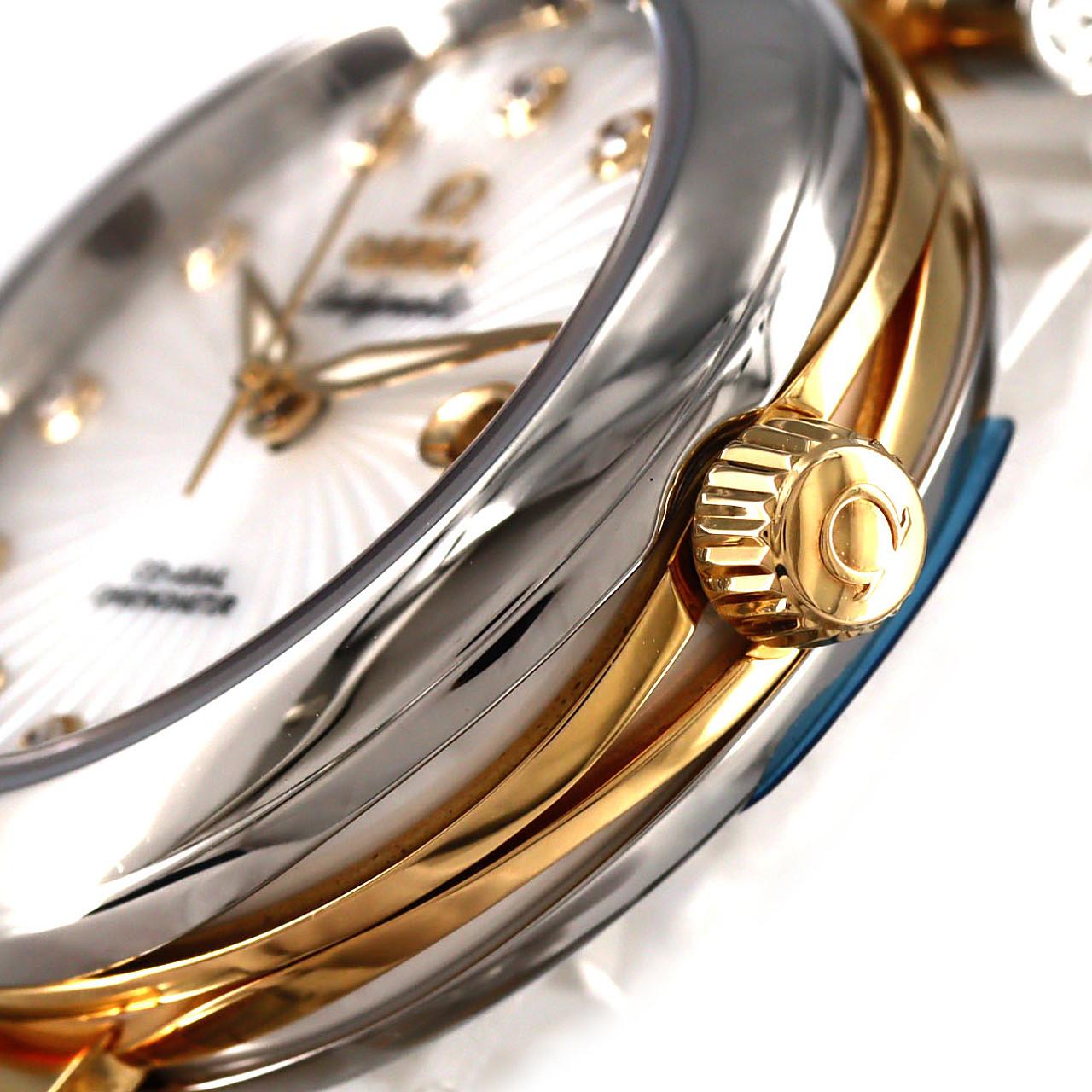 【新品】歐米茄 Ladymatic YG Combi 11P 425.20.34.20.55.002 不鏽鋼及黃金自動上弦